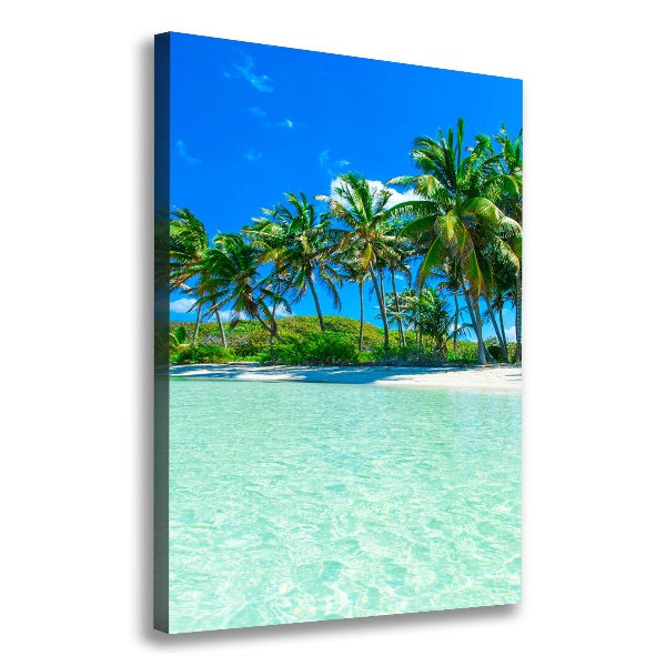 Canvas wall art Tropical beach