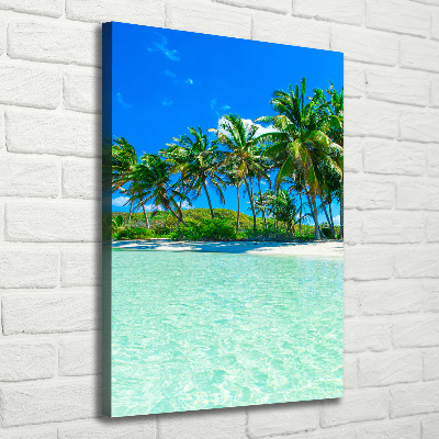 Canvas wall art Tropical beach