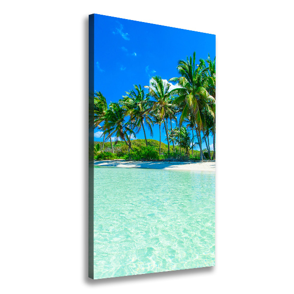 Canvas wall art Tropical beach