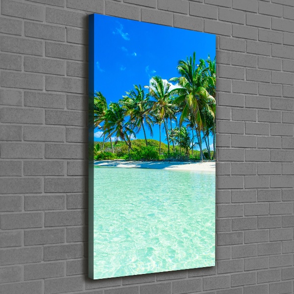 Canvas wall art Tropical beach