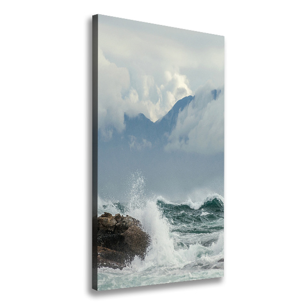 Canvas wall art Rough sea