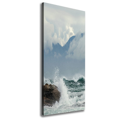 Canvas wall art Rough sea