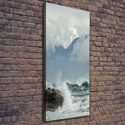 Canvas wall art Rough sea