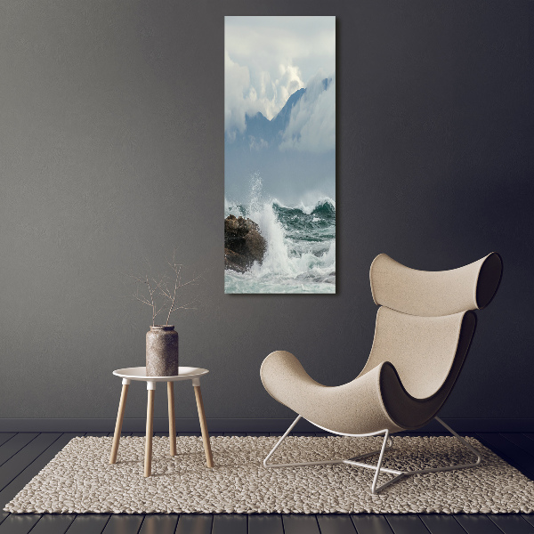 Canvas wall art Rough sea