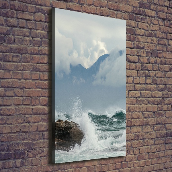 Canvas wall art Rough sea