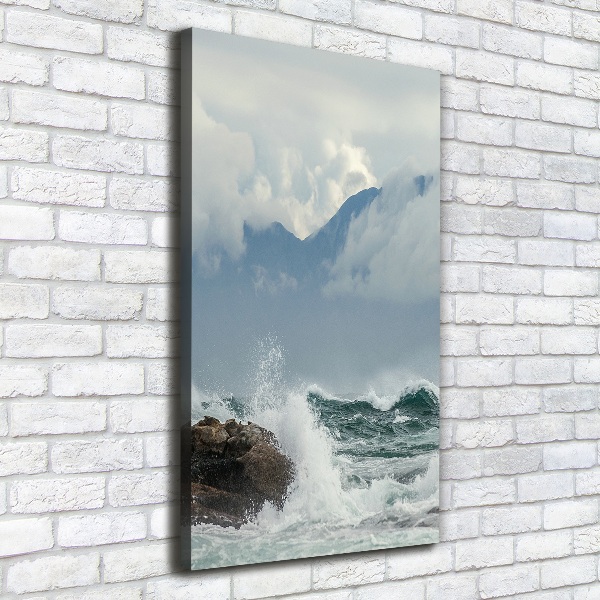 Canvas wall art Rough sea