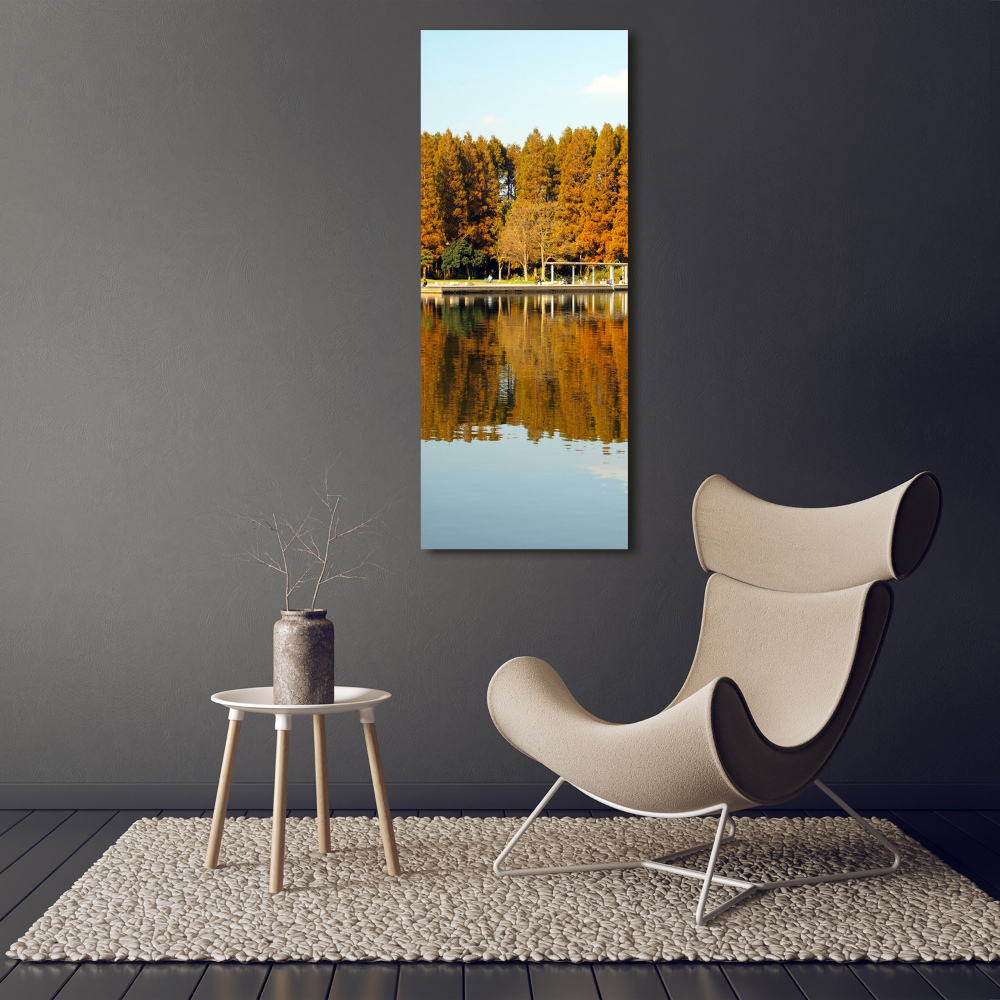 Large canvas wall art Park in autumn