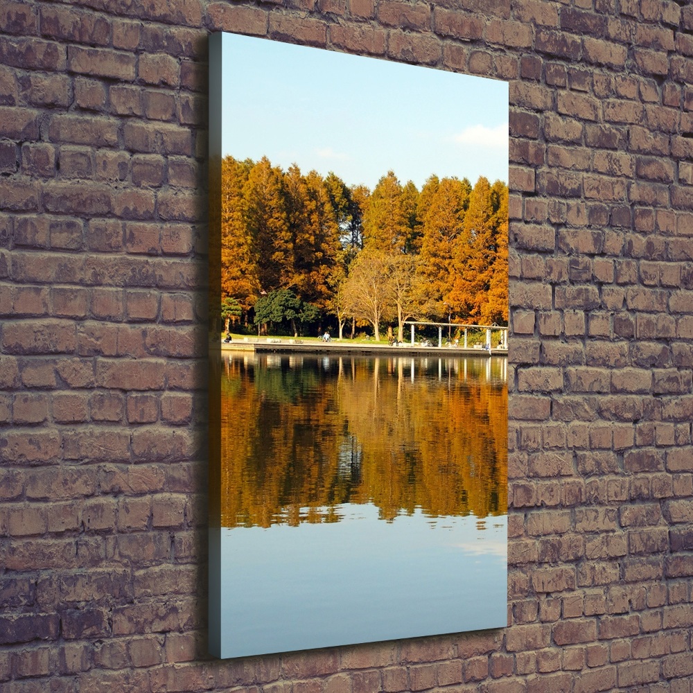 Large canvas wall art Park in autumn