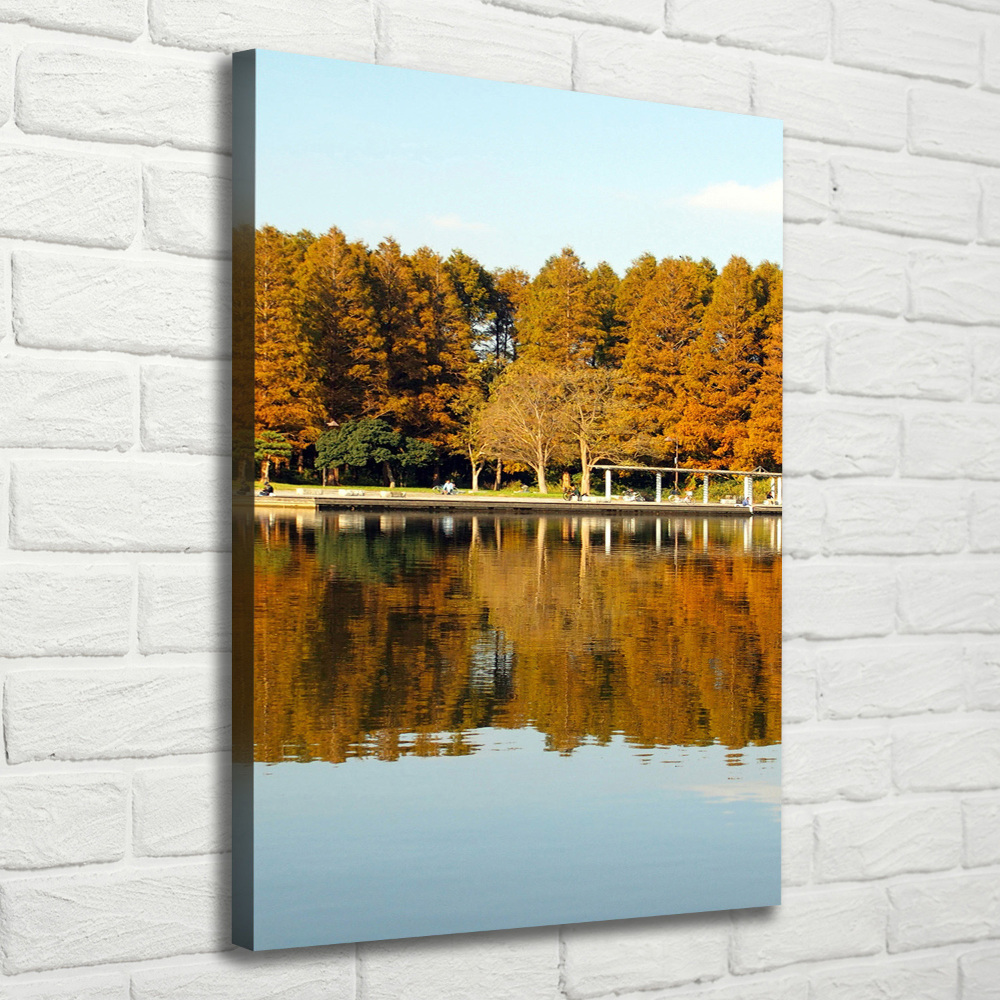 Large canvas wall art Park in autumn