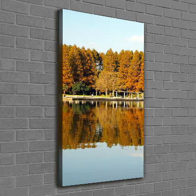 Large canvas wall art Park in autumn