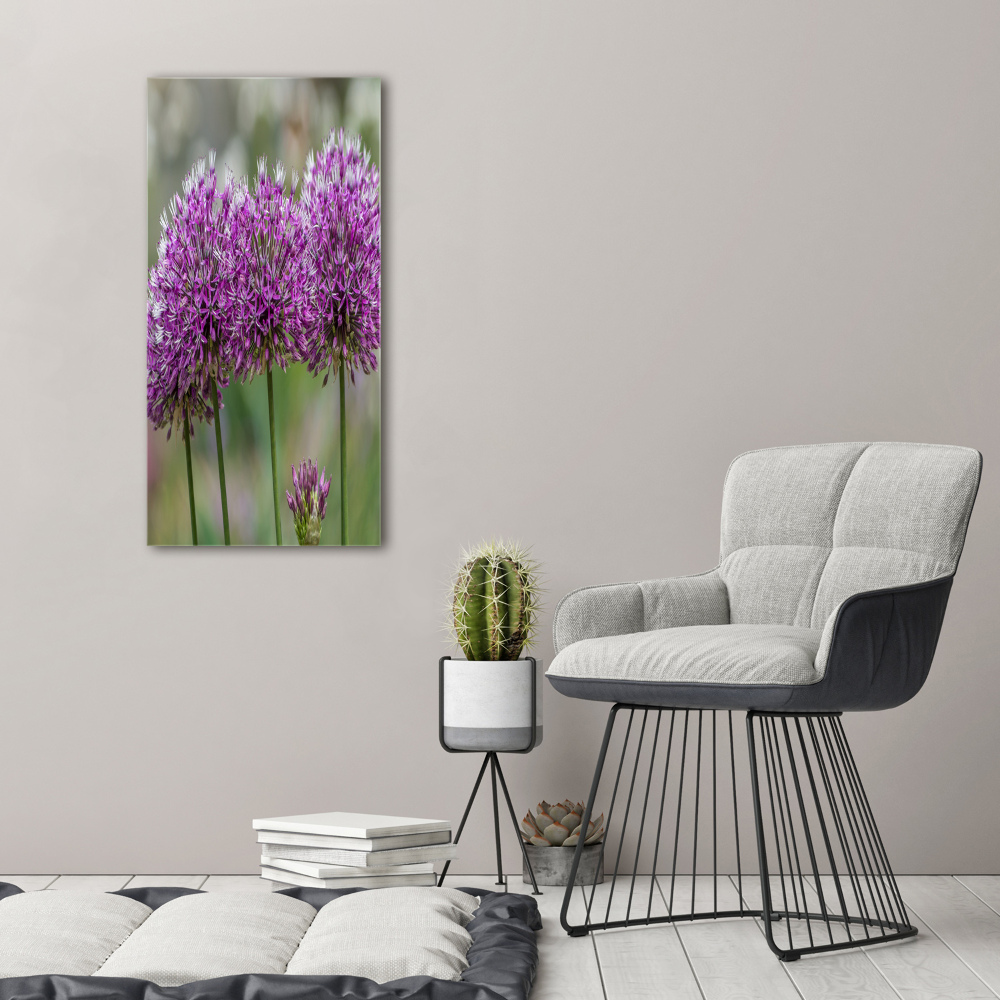 Large canvas wall art Garlic flowers