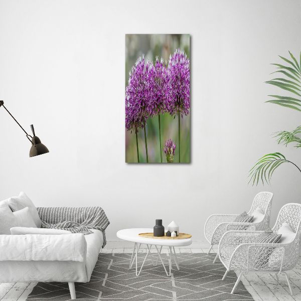 Large canvas wall art Garlic flowers