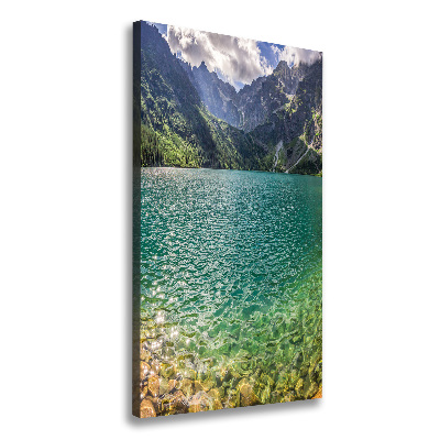 Canvas wall art Lake in the mountains