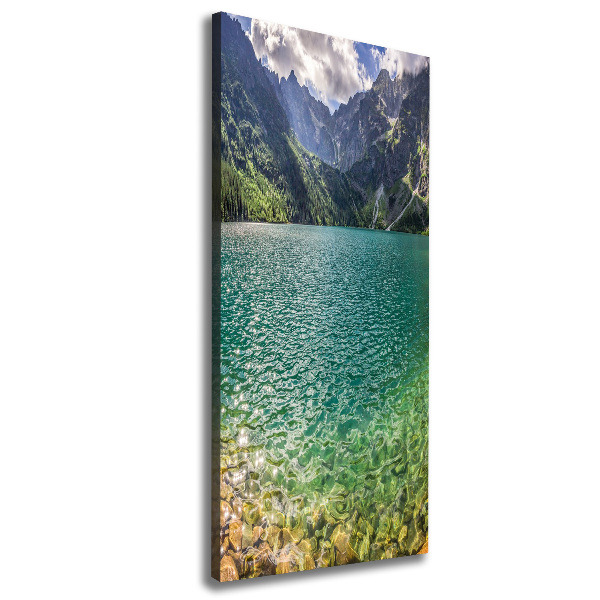 Canvas wall art Lake in the mountains