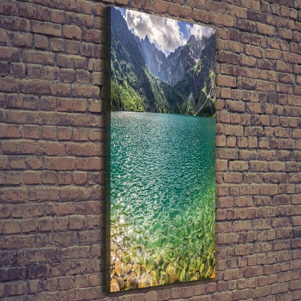 Canvas wall art Lake in the mountains