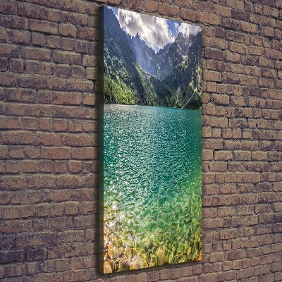 Canvas wall art Lake in the mountains