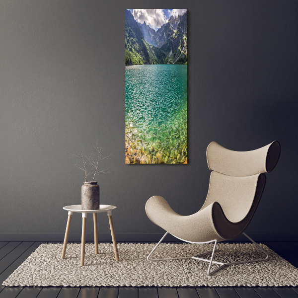 Canvas wall art Lake in the mountains