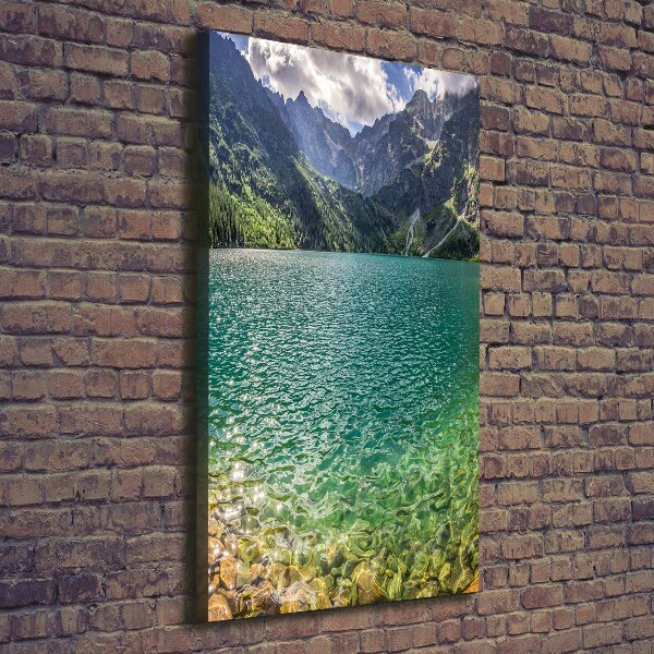 Canvas wall art Lake in the mountains