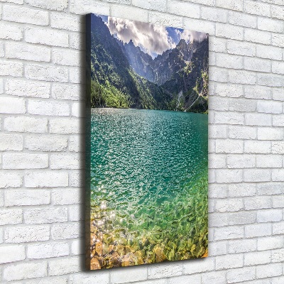 Canvas wall art Lake in the mountains