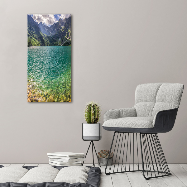 Canvas wall art Lake in the mountains