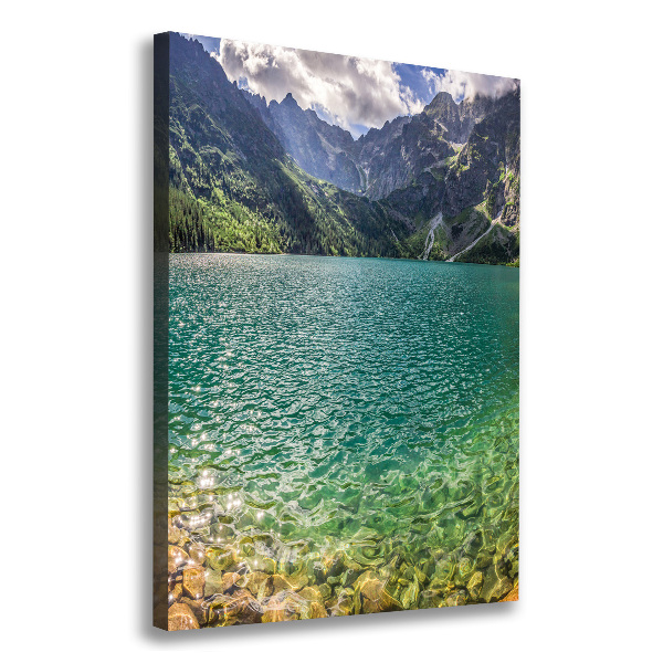 Canvas wall art Lake in the mountains