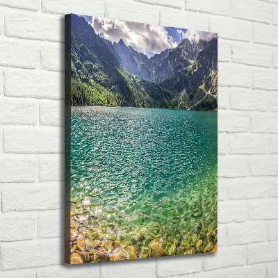 Canvas wall art Lake in the mountains