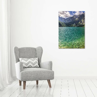 Canvas wall art Lake in the mountains