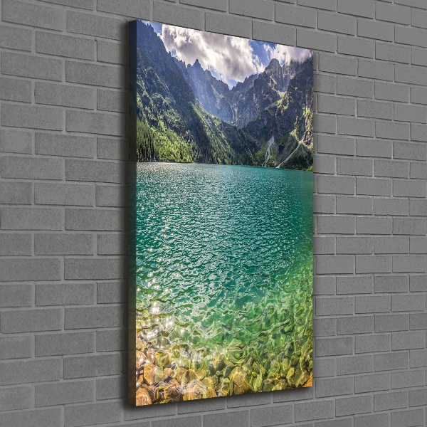 Canvas wall art Lake in the mountains