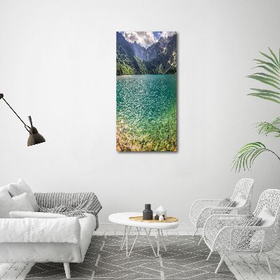 Canvas wall art Lake in the mountains