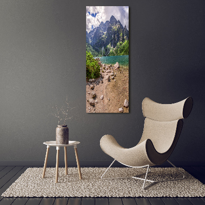 Canvas wall art Lake in the mountains