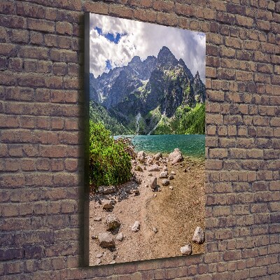 Canvas wall art Lake in the mountains