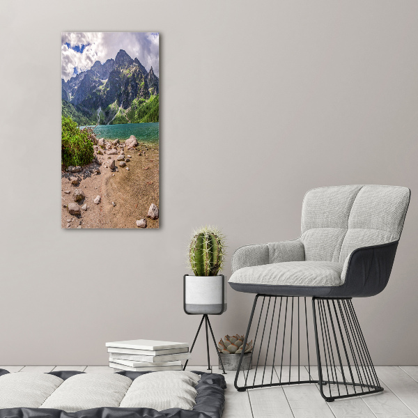 Canvas wall art Lake in the mountains