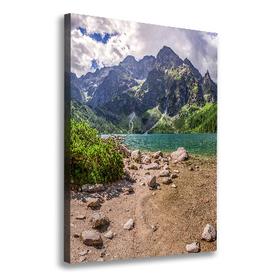 Canvas wall art Lake in the mountains