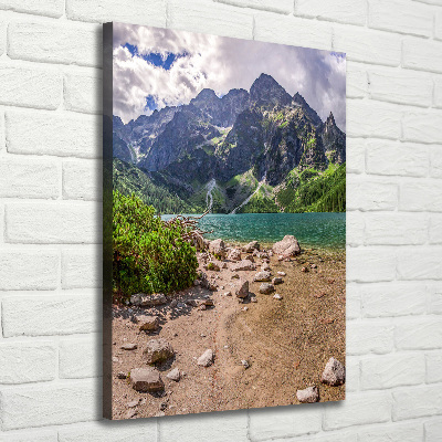 Canvas wall art Lake in the mountains