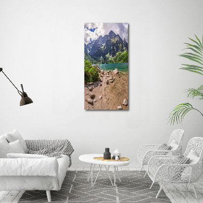 Canvas wall art Lake in the mountains