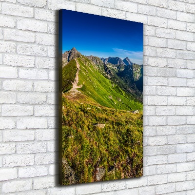 Canvas wall art Tatra Mountains