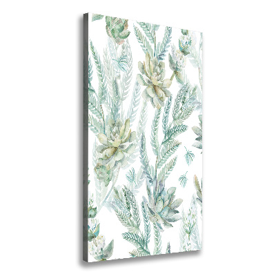 Large canvas wall art Floral pattern