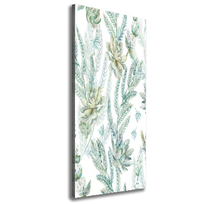 Large canvas wall art Floral pattern