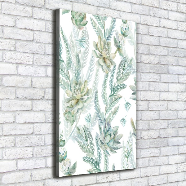 Large canvas wall art Floral pattern