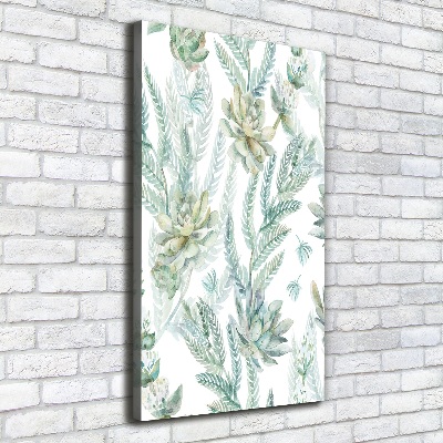 Large canvas wall art Floral pattern