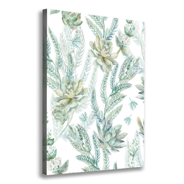 Large canvas wall art Floral pattern