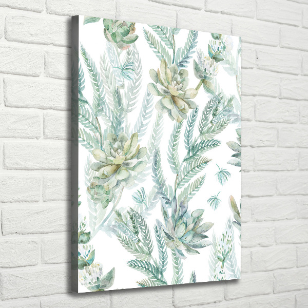 Large canvas wall art Floral pattern