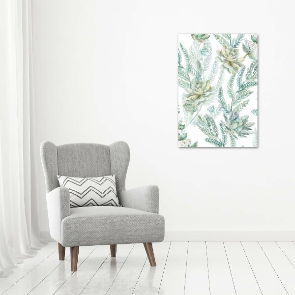 Large canvas wall art Floral pattern