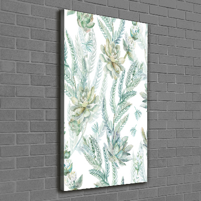 Large canvas wall art Floral pattern