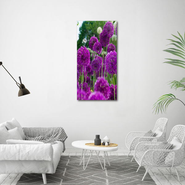 Canvas wall art Garlic flowers