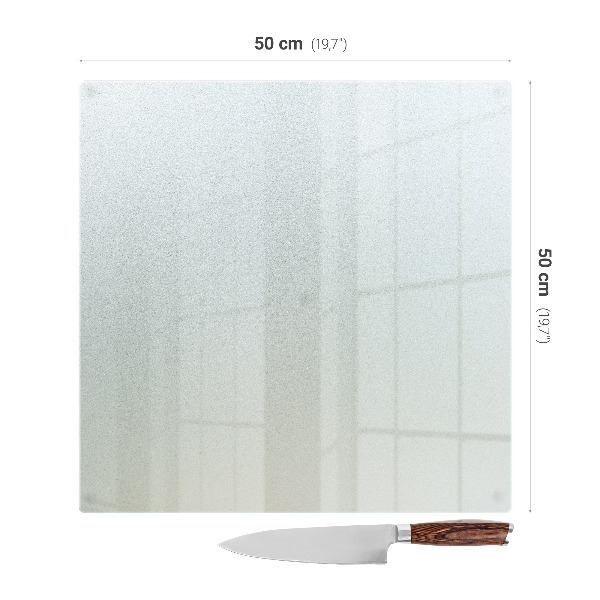 Glass worktop saver Square semitransparent