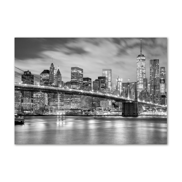 Glass wall art large Manhattan new york