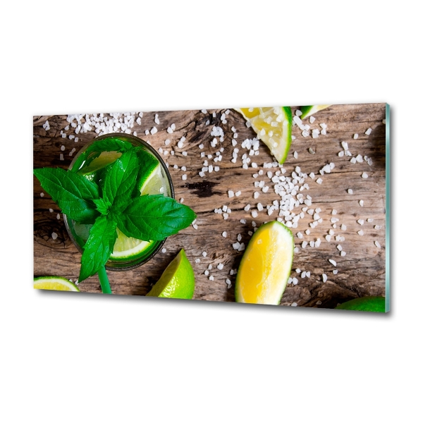 Printed glass wall art Mojito