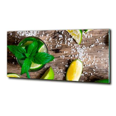 Printed glass wall art Mojito