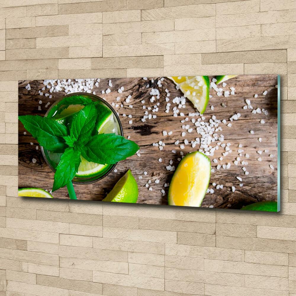 Printed glass wall art Mojito